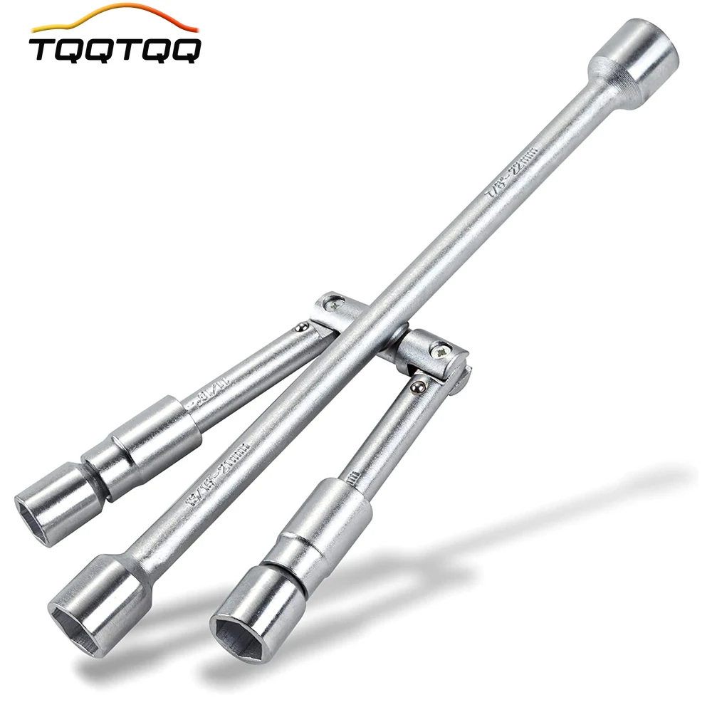 1Pcs 35cm Universal Folding Lug Wrench, 4-Way Cross Wrench Wheel Lug Nut Wrench for Cars, Trucks, SUVs and RVs