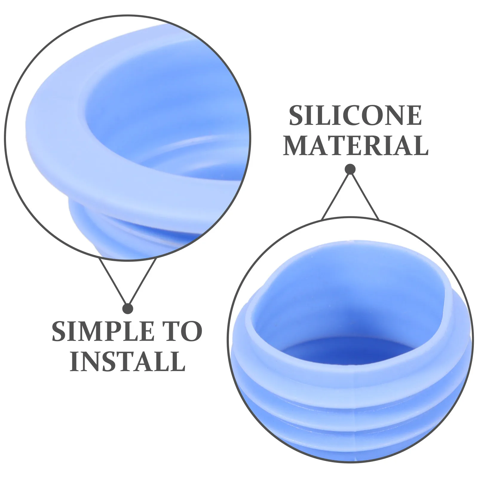 

3Pcs Odor-Proof Drainage Sealing Rings Plastic Drain Hose Seal Plug for Washing Machine Drain Pipe Sewer Plug Durable