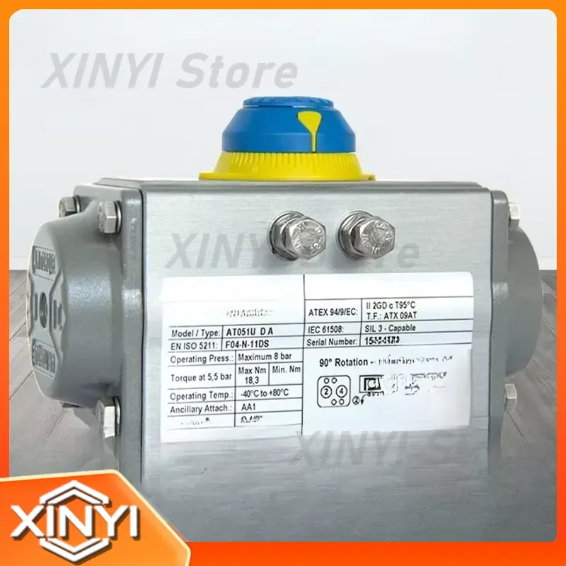 Single Acting AT100 Pneumatic Actuator for Industrial Automation Valves HVAC Systems Process Control Air Operated Valve
