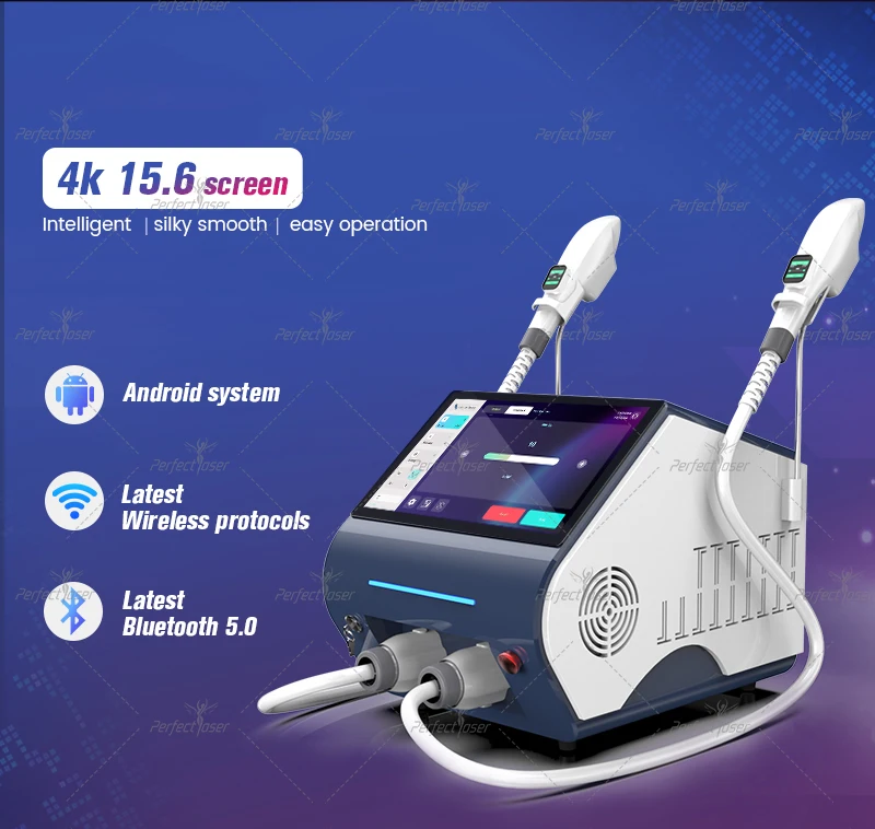 Perfectlaser Hair Removal Machine IPL OPT Body Epilation Elight Acne Skin Rejuvenation Professional Beauty Device Salon Use 2024