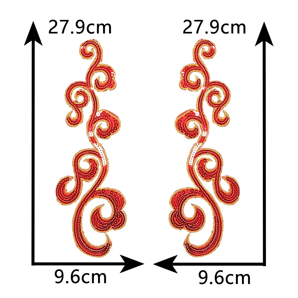 Sequin embroidery Hollowing out pattern Hot melt glue ironing DIY Sewable repair decorate collocation patches for clothing