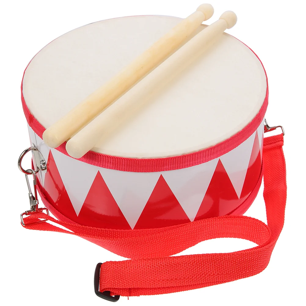 Snare tambor infantil dupla face, brinquedos de percussão para crianças, música, tambores adolescentes, kit de madeira para crianças