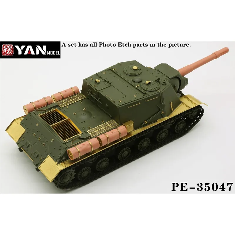 Yan Model PE-35047 1/35 Scale Photo-Etched Parts for Soviet Heavy Self-Propelled Gun (for Tamiya)