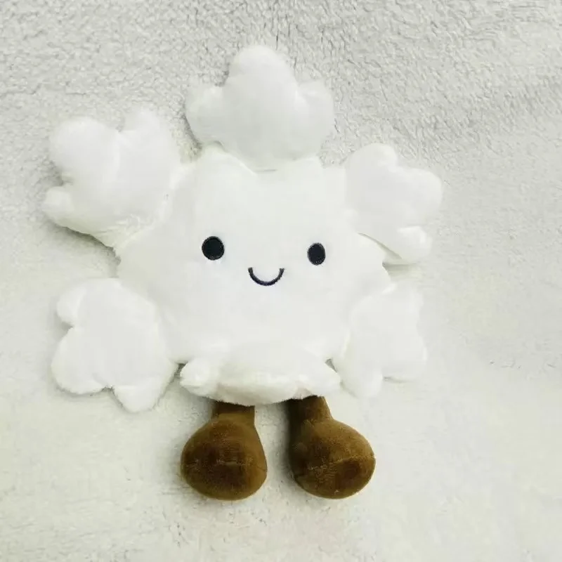 وسائد نوم معانقة وسائد دمية قطيفة على شكل ندفة الثلج أو ندفة الثلج قلادة البرق هدية عيد الميلاد والكريسماس #6