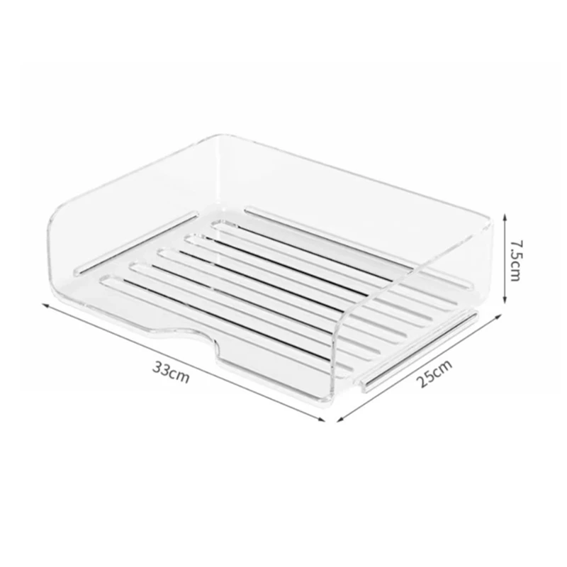 4-Tier Paper Organizer For Desk, Stackable Desk Organizer Paper Tray, Desk Accessories & Workspace Organizers
