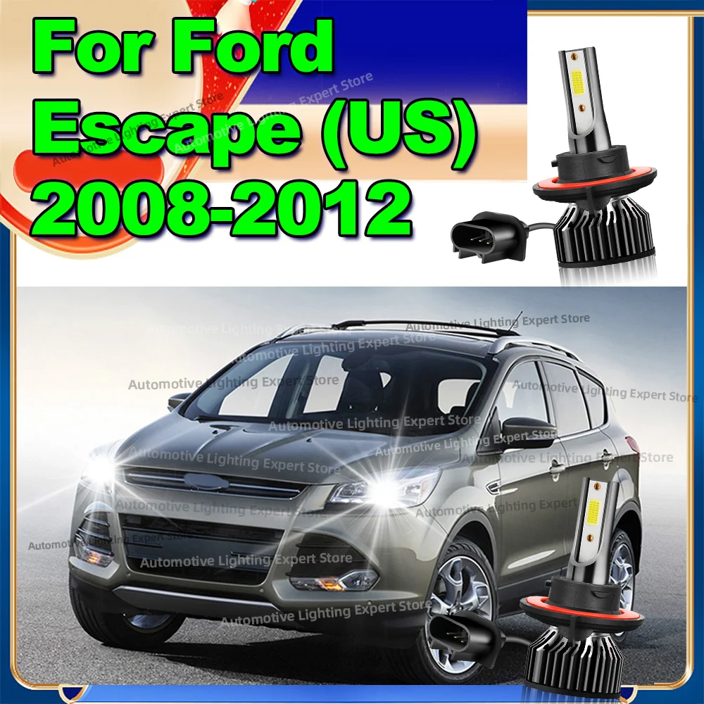 

Led Car Headlight 6000K Auto Light Bulbs with Fan For Ford Escape (US)2008 2009 2010 2011 2012