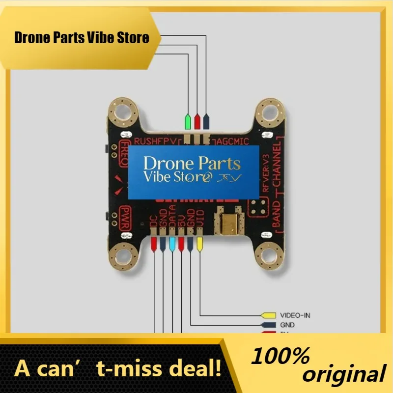 

Drone PartsRUSHFPV RUSH Tank IIl Tank 3 Ultimate 5,8G VTX PIT/25/200/500/1000mw FPV Analog VTX For RC Racing Drone