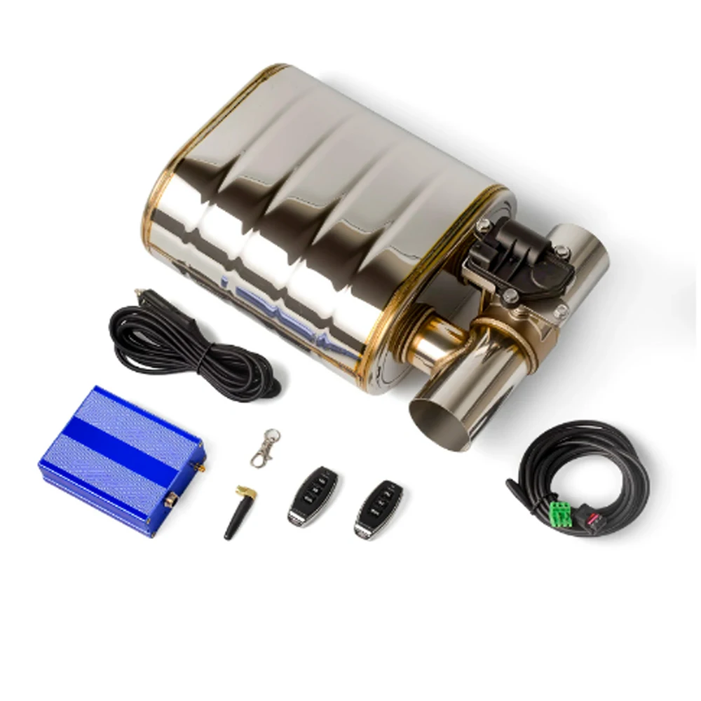 

Universal 2/2.5/3 Inch Car Exhaust System Electronic Valve Control Stainless Steel Exhaust Muffler Pipe Kit With Remote Control