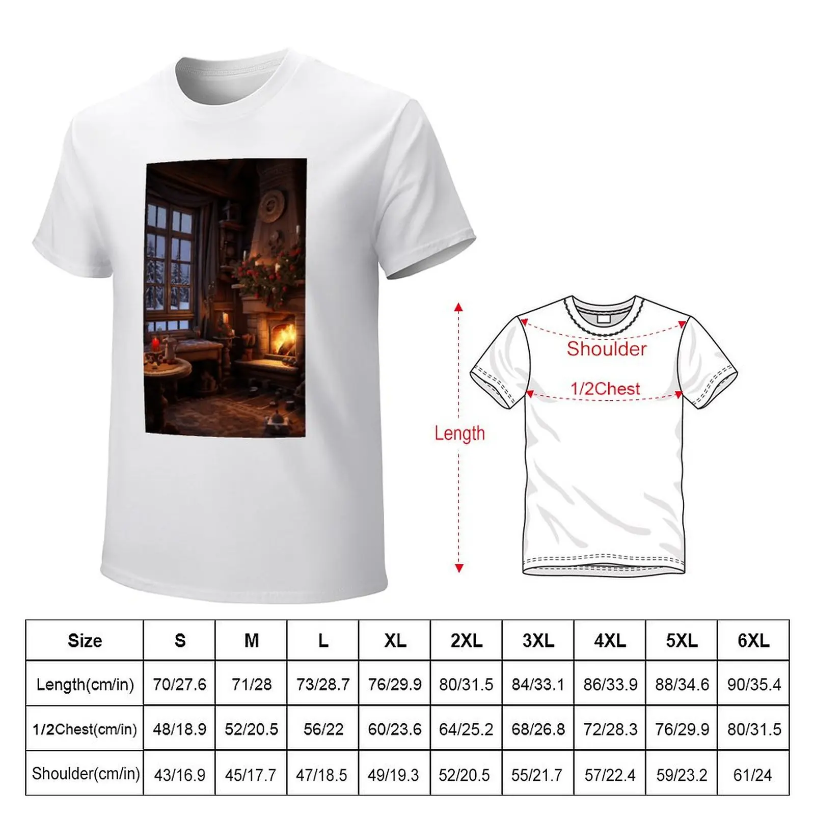 Enchanted Winter Giftscapes T-Shirt summer tops funnys plain tees clothes for men