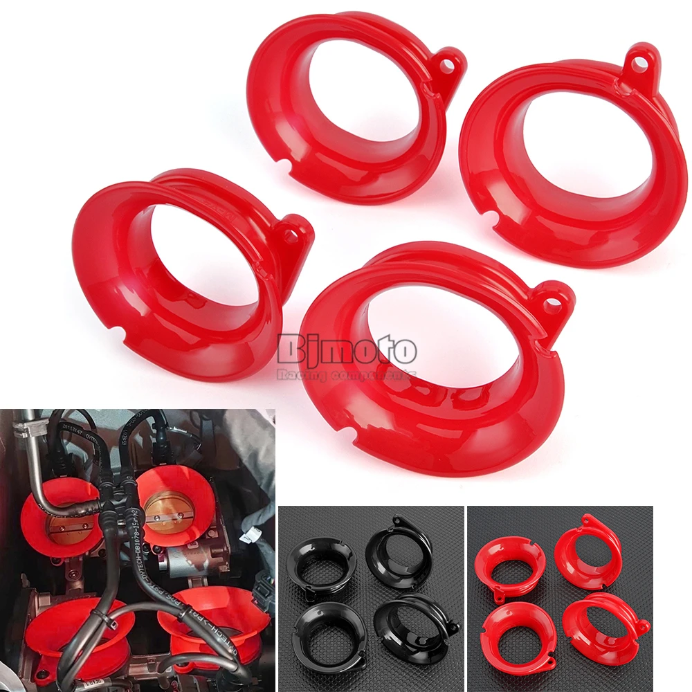 For Ducati Multistrada V4 2021-2023 Intake Cup Wind High Flow Air Filter Funnel Velocity Stack Air Intake Cup ABS Plastic