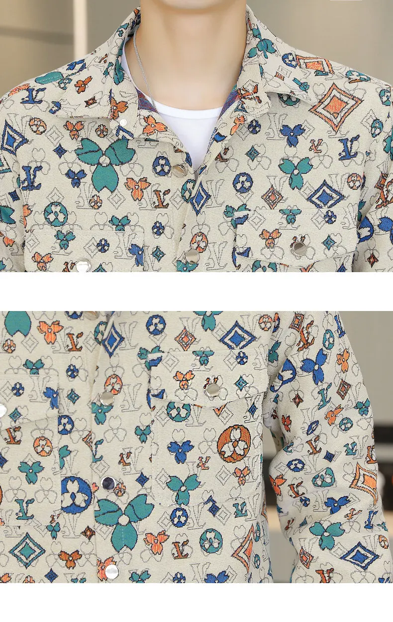 Mens Clothing Autumn Men's Streetwear Blouse Casual Shirt Spring Male Winter Streetdress Popular Elegant Hombre Fashion Shirt