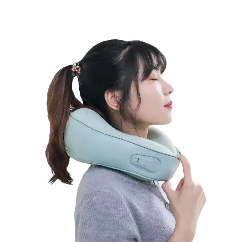 U-shaped Inflatable Massage Pillow