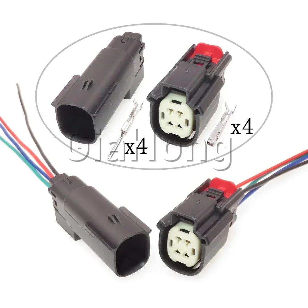 

1 Set 4 Ways AC Assembly Parts 33472-0401 33472-4049 33472-4001 33472-0406 33482-0401 Auto Headlight Cable Socket With Terminal