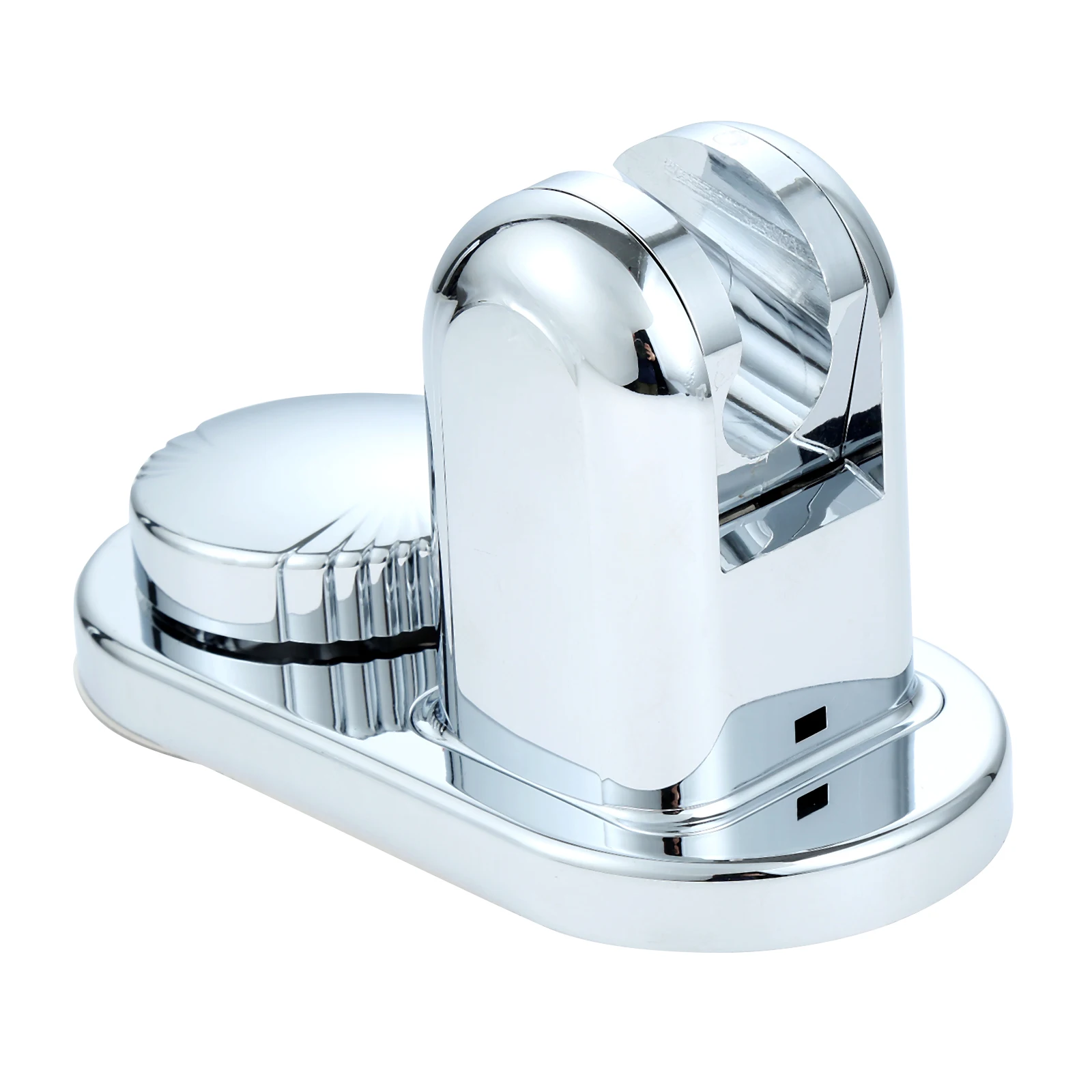 Suporte de chuveiro portátil ajustável, montagem na parede, ventosas, ABS rotação de 360 °, suporte do banheiro, base de fixação, 5 posições