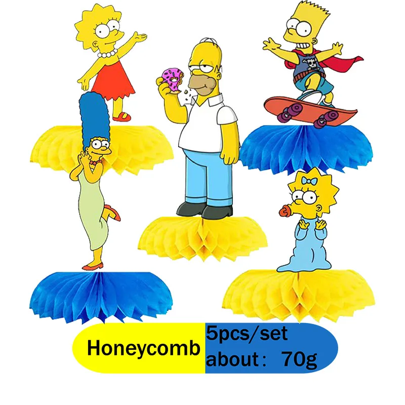 Das Simpsons Happy Birthday Party Dekorations- und Tischgeschirr-Set, bestehend aus Teller, Bechern und Servietten mit Cartoon-Motiven, ist praktisch, langlebig und ein Bestseller. – Detail 14