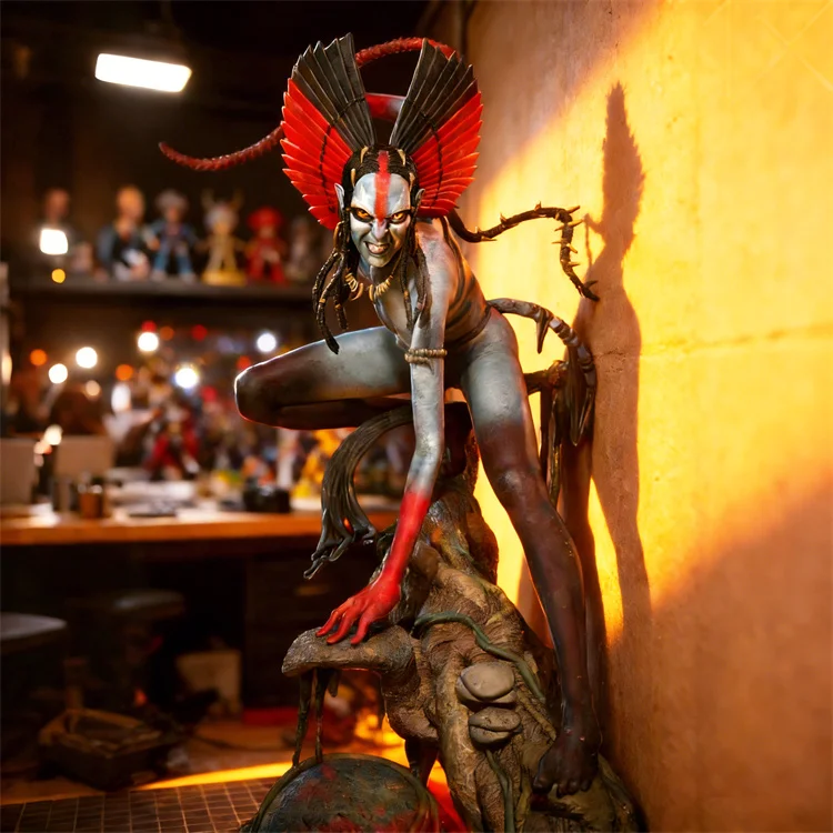 LinDeekin D316 Kit garage personalizzato 3D Figura non verniciata Modelli GK Puzzle in resina bianca smontato di modelli di personaggi