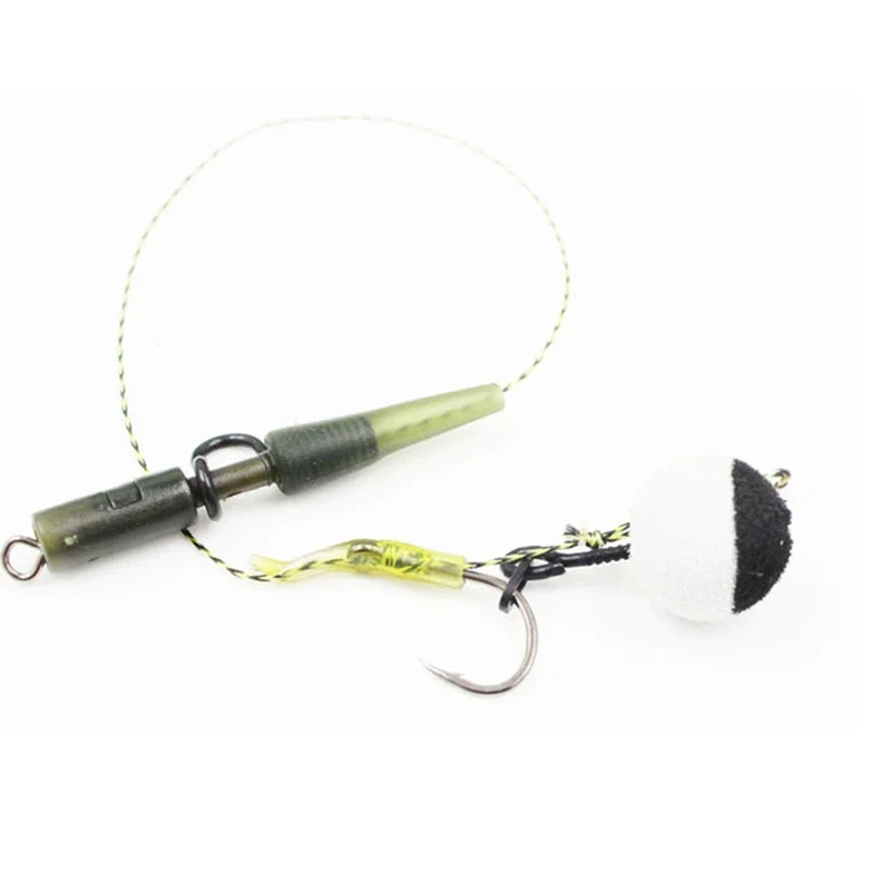 Tornillos cebo carpa con anilla giratoria para Ronnie Rig y Chod - imagen 3