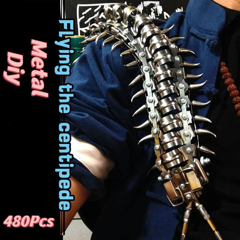 3D metal flying the centipede metal stainless steel assembly adult puzzle punk model toy