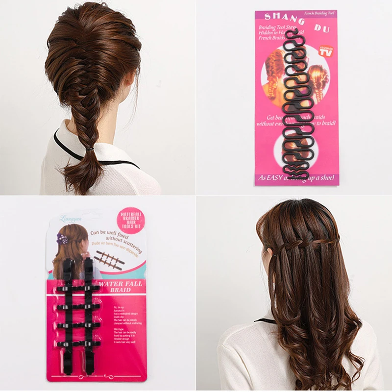 Lady Hair Braiding Tools Hair Twist Braider French Lazy Fashion Salon Women Braider Maker Hair DIY Braiding Styling Accessories