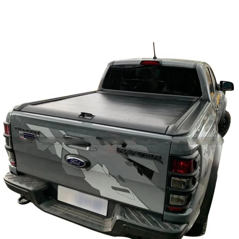 

Roller Lid Up Pick Up Truck Hard Bed Cover Tonneau Roller Shutter Cover Aluminium Alloy for Ford Ranger F150 F250