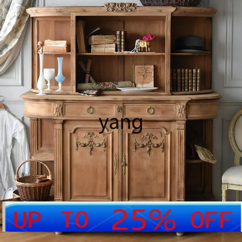 

LTT solid wood dining side cabinet wine cabinet high-end restaurant furniture locker