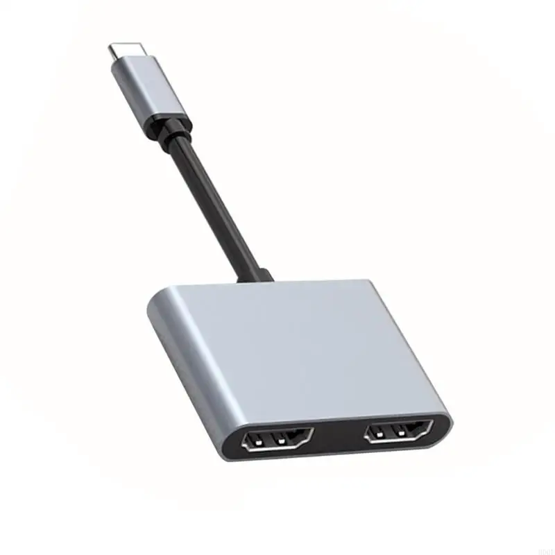 Custodia in alluminio con doppio adattatore HDTV 900F per desktop esteso 4K e mirroring dello schermo