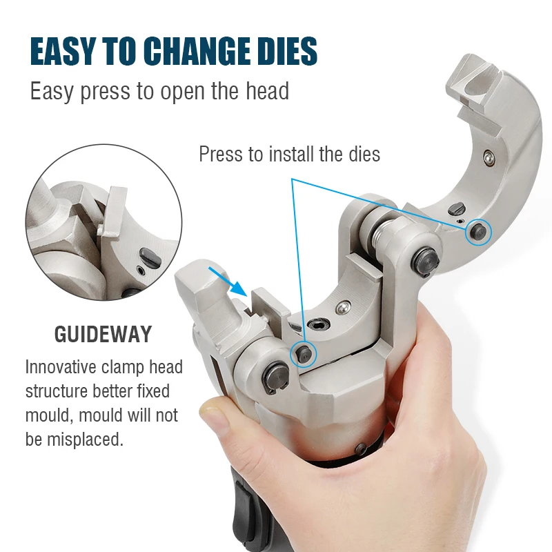 PA-1632 เครื่องมือการจีบไฮดรอลิกไฟฟ้าที่ใช้แบตเตอรี่สําหรับ Pex, ท่อท่อพลาสติกอลูมิเนียม