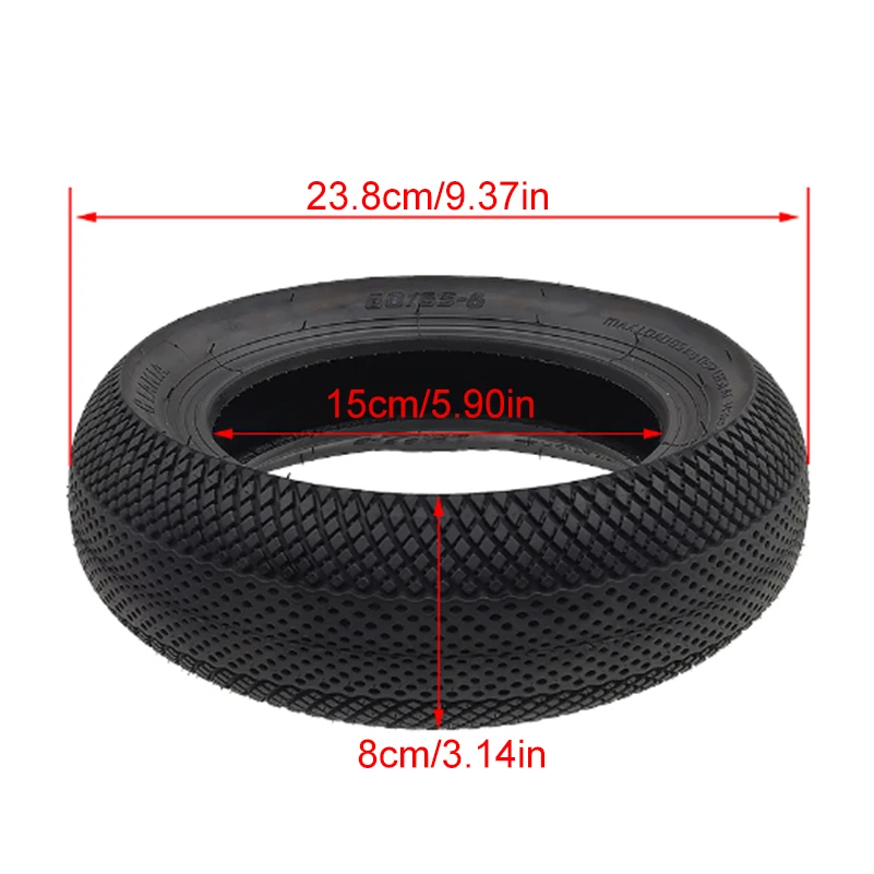 10 Inch Electric Scooter Tire 80/65-6 for KUKIRIN G2 Max Inokim oxo Kugoo M4 G1 Dualtron VICTOR EAGLE Bike Minimotors view 3