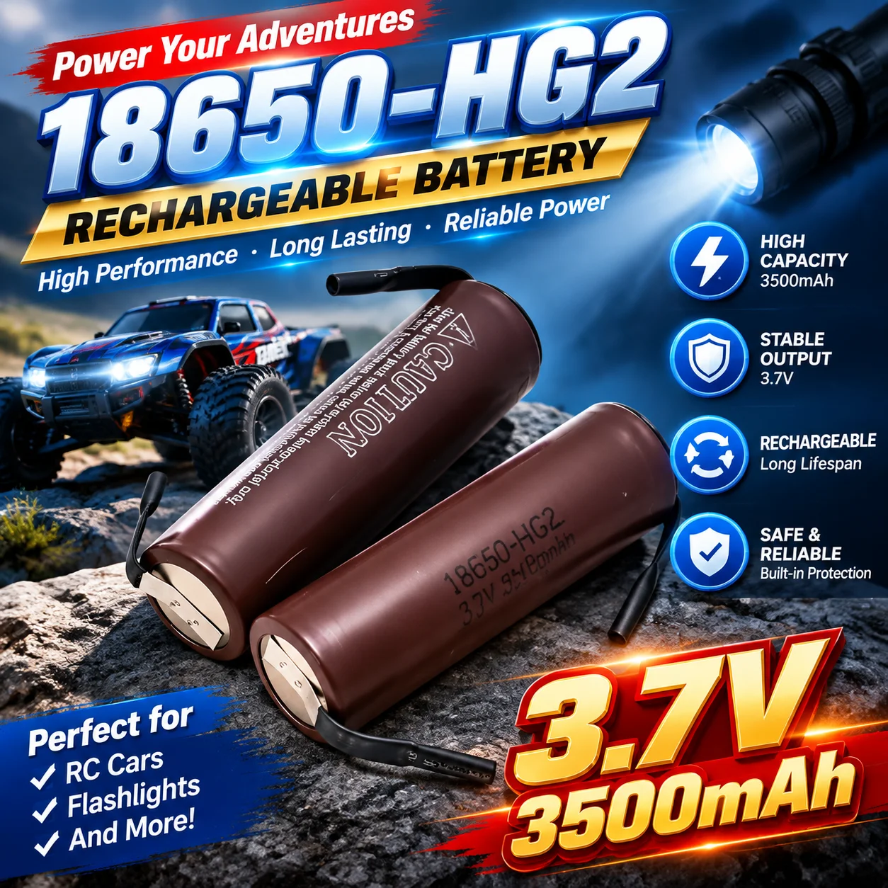 Offerta speciale: 10 batterie HG2 18650 da 3500 mAh, 3,6 V, scarica 20 A, ad alta potenza, ideali per progetti fai-da-te.