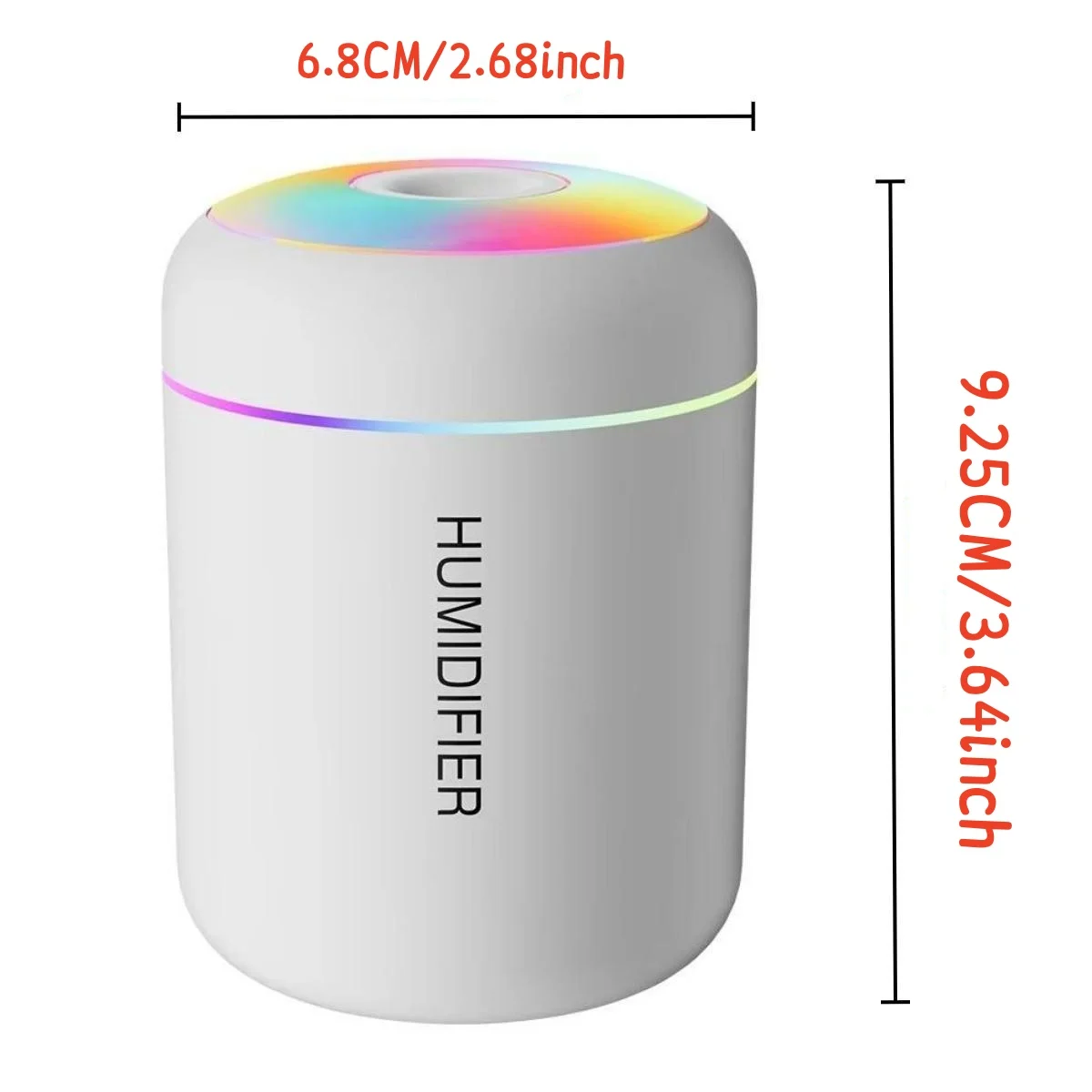 180ML Mini Air Humidifier USB Electric Aroma Diffuser Essential Oil Purifier Aromatherapy Mist Maker Lights For Car Home Bedroom view 6