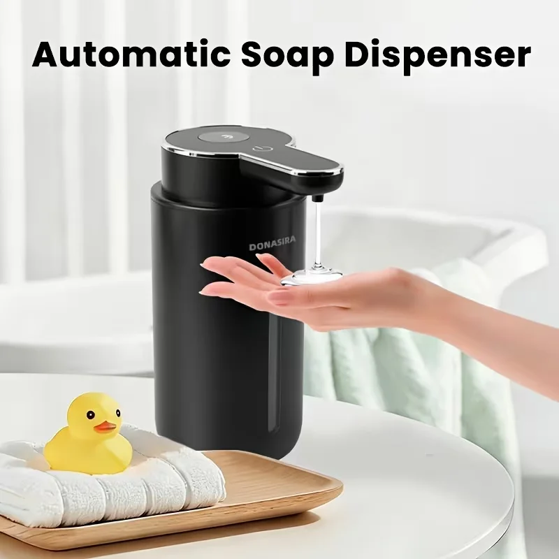 500ML Large Capacity Touchless 6-Gears Adjustable Foam/Liquid Control Automatic Smart Sensor Dispenser Portable Hand Wash Bottle