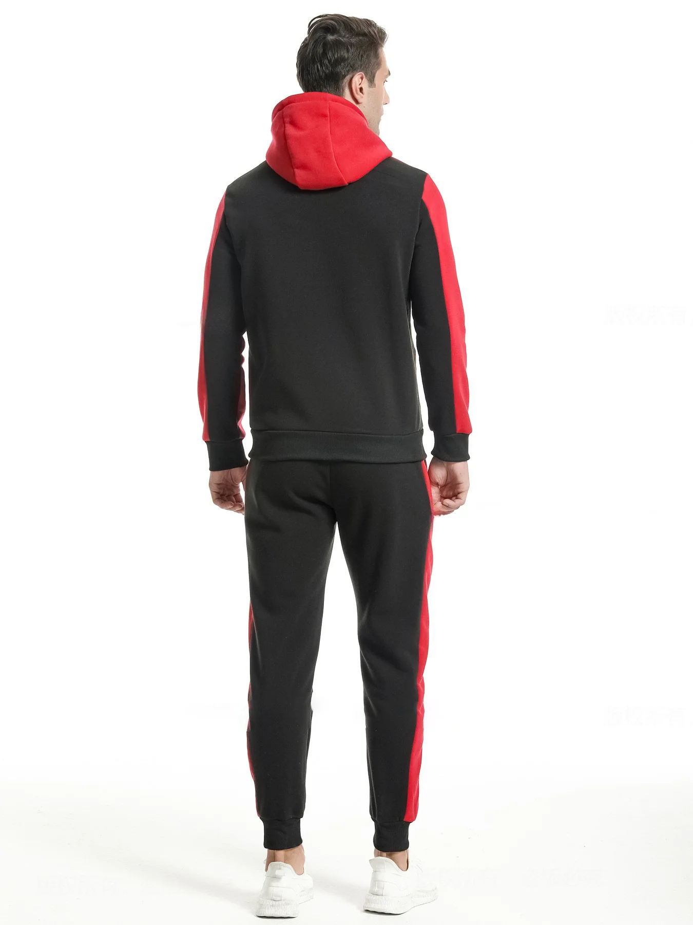 Herbst Winter Herren Urban Outdoor Zip-Up Hoodie Strick-Polyester Langarm-Sweatshirt Leicht Weich Locker Tägliches Gehen Fitness Streetwear – Detail 31