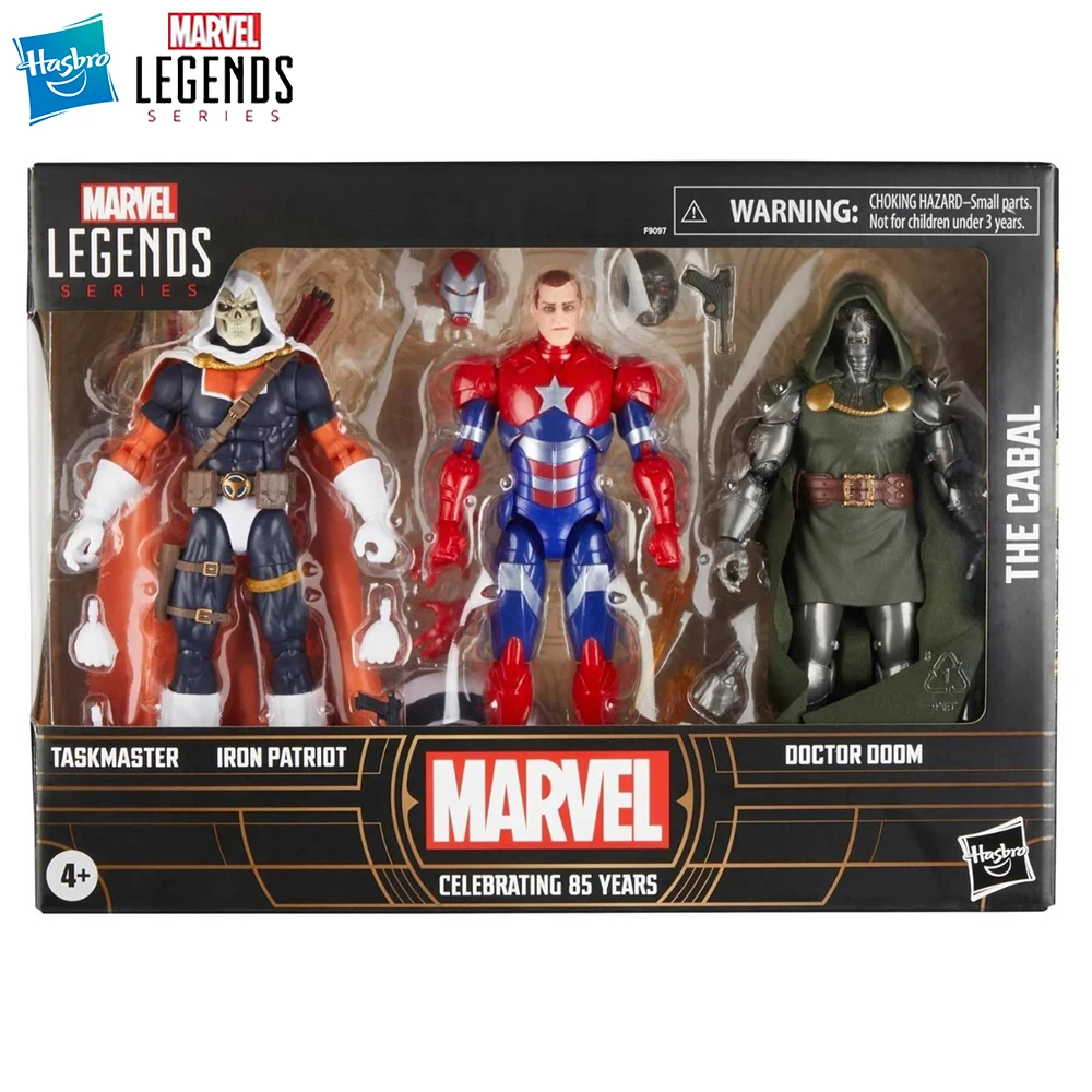 [In-Stock] Hasbro Marvel Legends Series Taskmaster, Iron Patriot and Doctor Doom 3-Pack-Set 15cm Action Anime Figure Model Toys