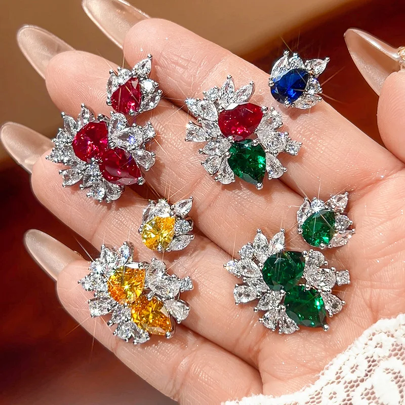 

New Style Ring with Vivid Ruby Color, Fashionable and High-end Sense, European and American Women's Ring, Factory Direct Wholesa