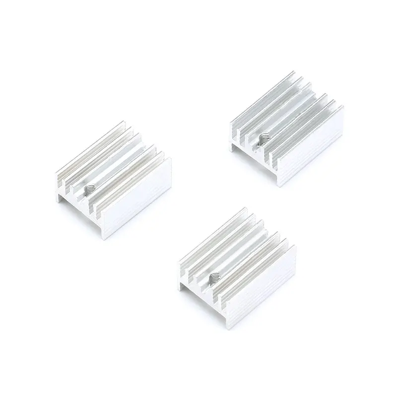 Disipador de calor de 5 piezas a-220, radiador de 21x15x10mm a 220, 21x15x10mm, radiador de aluminio, 21mm x 15mm x 10mm, TO220
