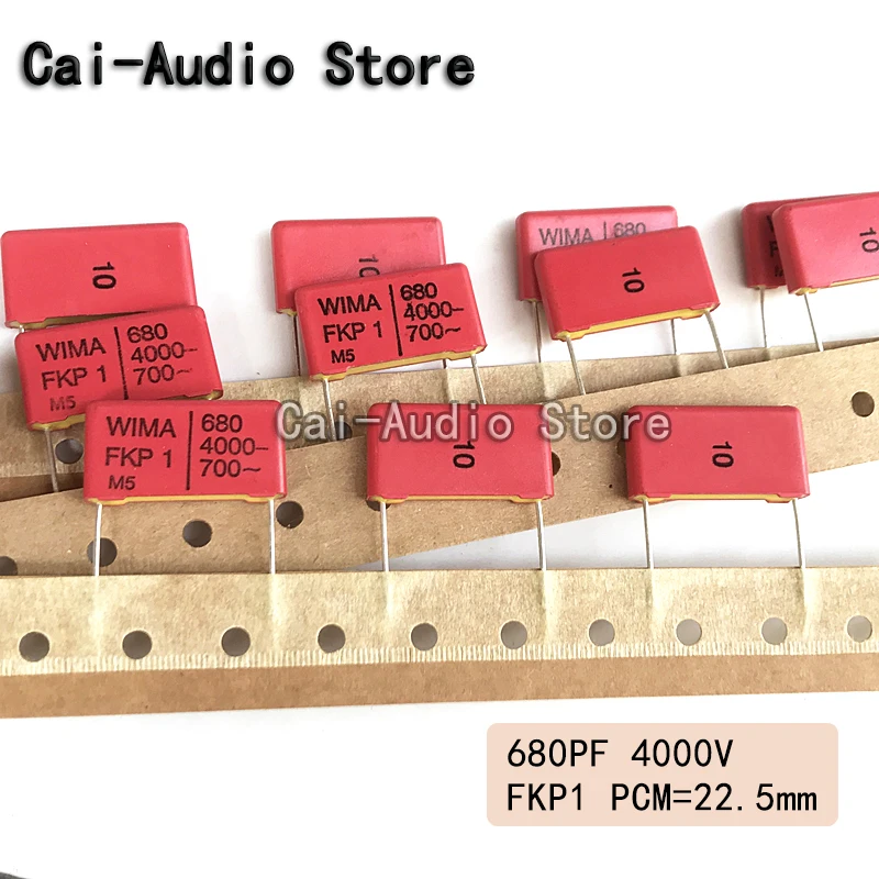 2PCS/5PCS/10PCS/Lot Brand NEW Germany WIMA FKP1 4000V 680PF 4000V681 Film Capacitor 400V680PF Pitch 22.5mm FKP1X006805A00KD00