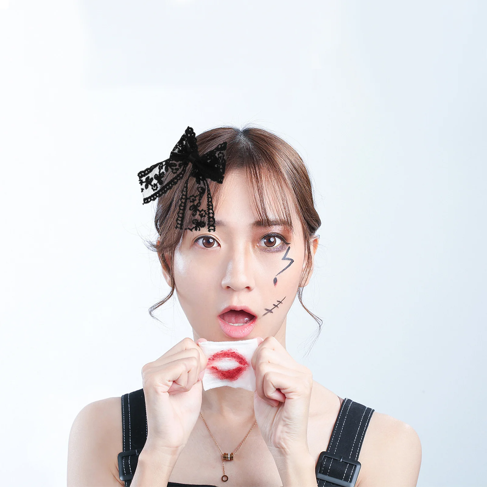 

4Pcs Lace Bow Hairpins Elegant Design Women Accessories Eye Catching Appeal Multiple Uses Everyday Party Wedding