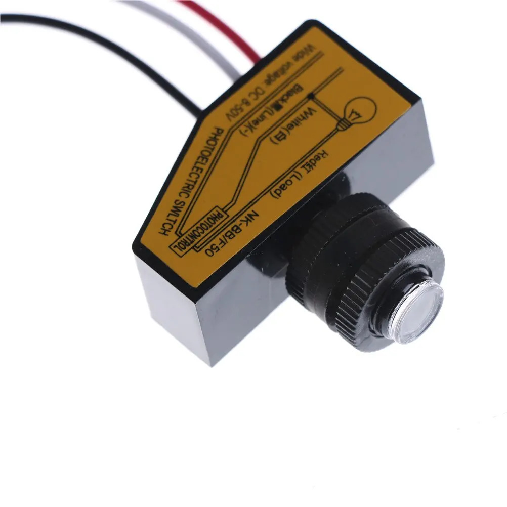 1pc High Quality Automatic Light Control Sensor DC12V 24V 36V 48V Dusk To Dawn Photocell Switch