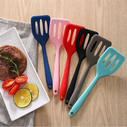 Kitchen Silicone Turners Gadgets Spatula Egg Fish Frying Pan Scoop Fried Shovel Slotted Turners Kitchen Tools Cooking Utensils