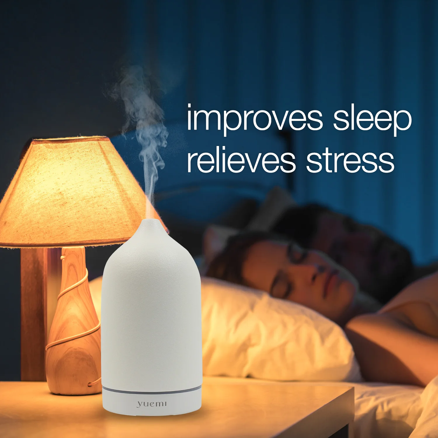 Elegant Ceramic Aromatherapy Diffuser - Heat-Free, Whisper-Quiet Essential Oil Diffuser with Natural Blends, Stylish Design, and