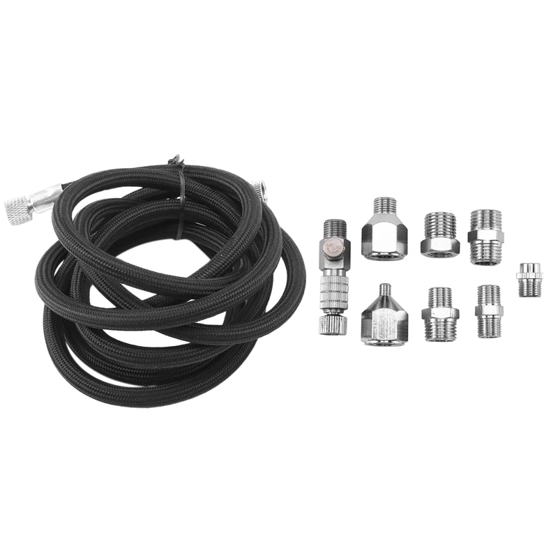 

10Pcs Airbrush Adapter Set ,Airbrush Quick Release Disconnect Fitting Connector Female Couplings Braided Airbrush Hose