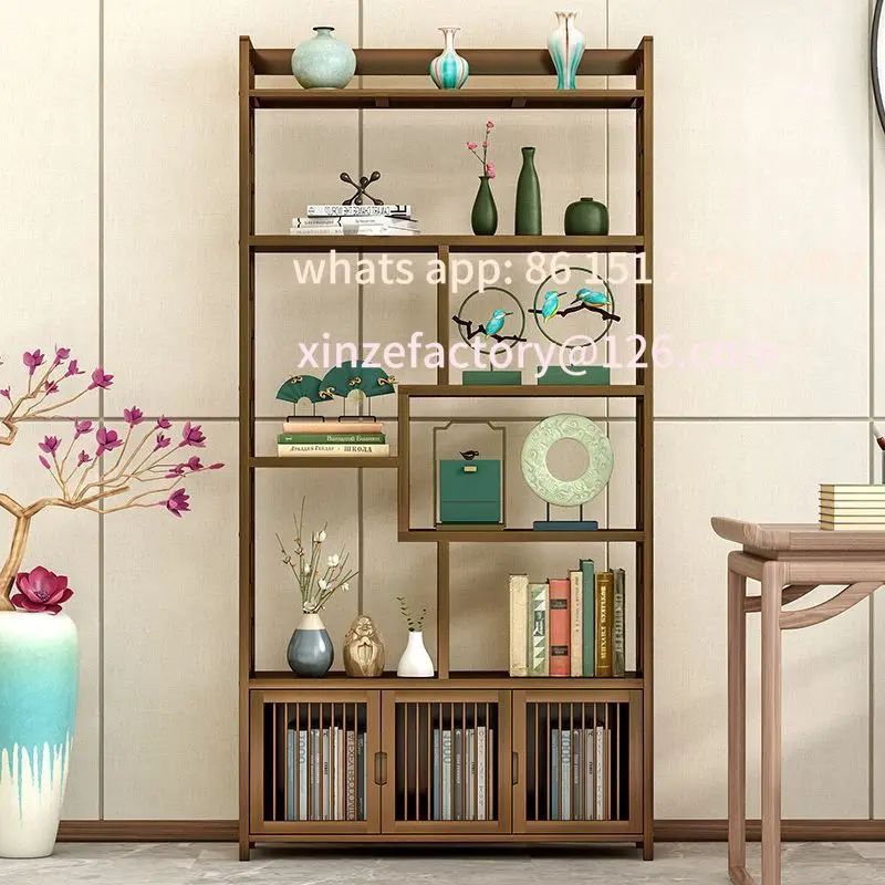 

Customizable Solid Wood Chinese Duobao Pavilion Shelf Display Cabinet