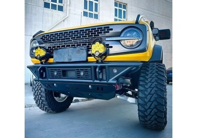 Parachoques delantero todoterreno con placa de deslizamiento para accesorios Bronco 2021 Bronco