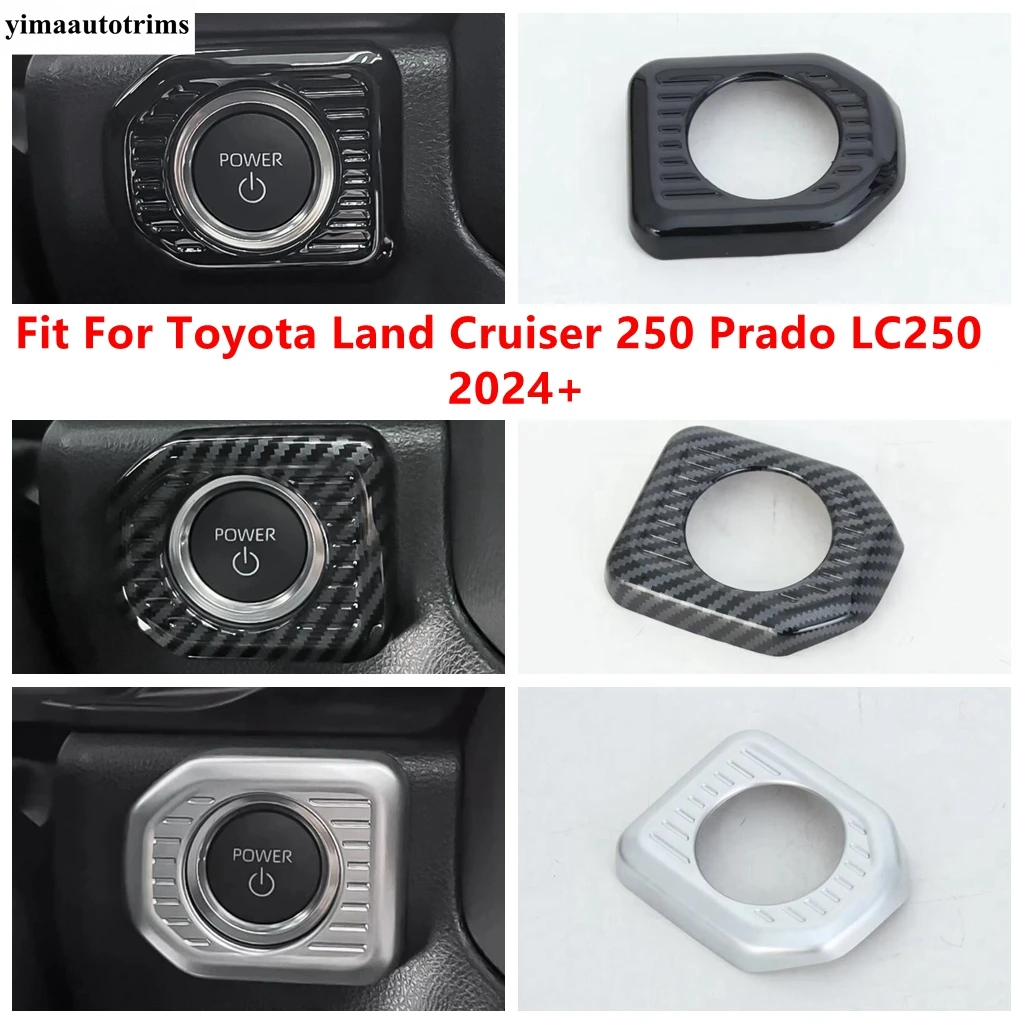 

Center Console Engine Start Stop Button Switch Sticker Cover Trim Accessories For Toyota Land Cruiser 250 Prado LC250 2024 2025