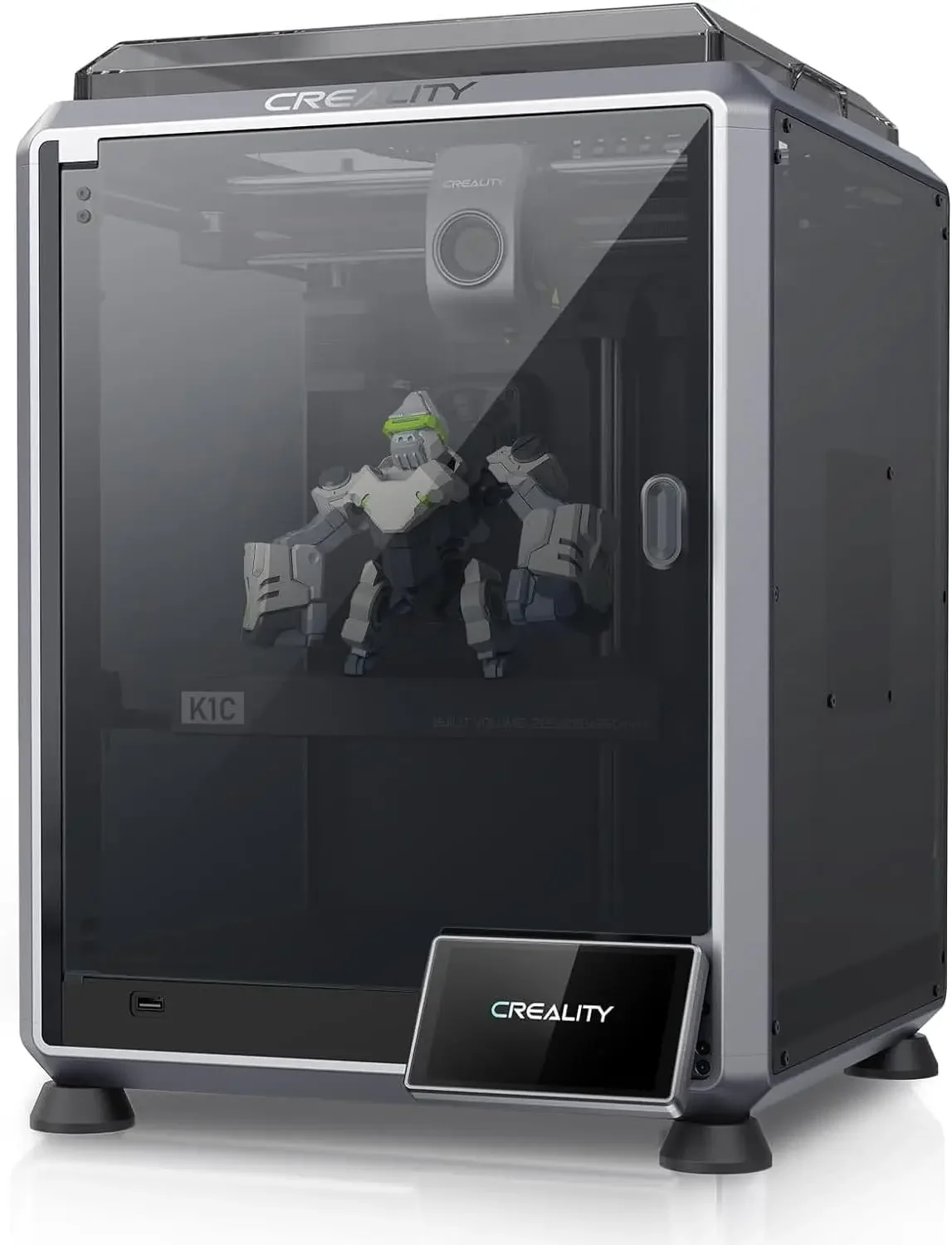K1C 3D Printer, 600mm/s with AI Camera and Auto Leveling | 600mm/s CoreXY printer with AI camera, auto leveling and carbon