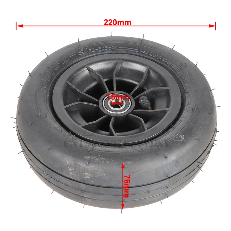 80/60-5 Wheel Tubeless Tire for Ninebot Mini Pro Karting Front Wheel Tire Electric Children's Go Kart Wheel