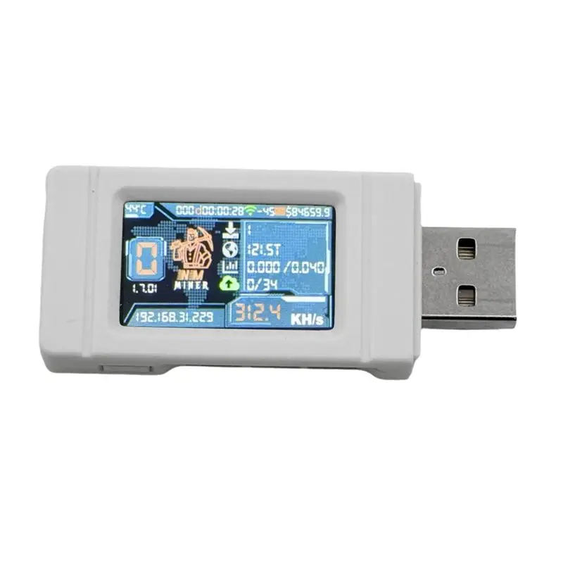 A29F-Nerdminer NM Miner USB Miner 313KH/S BTC Miner de minería en solitario con pantalla a color Mini Bitcoin BTC Miner Nerd Miner