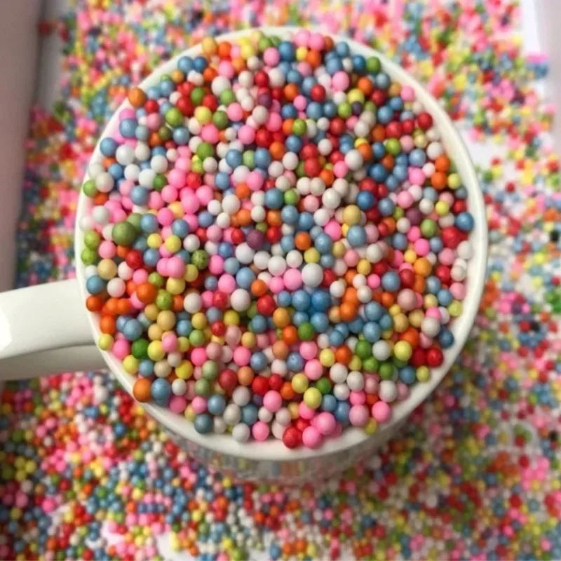 1 bag Polystyrene Filler Styrofoam Balls Bottle DIY Snow Mud Accessorie Small Tiny Foam Beads for Gift Box Balloon Decoration