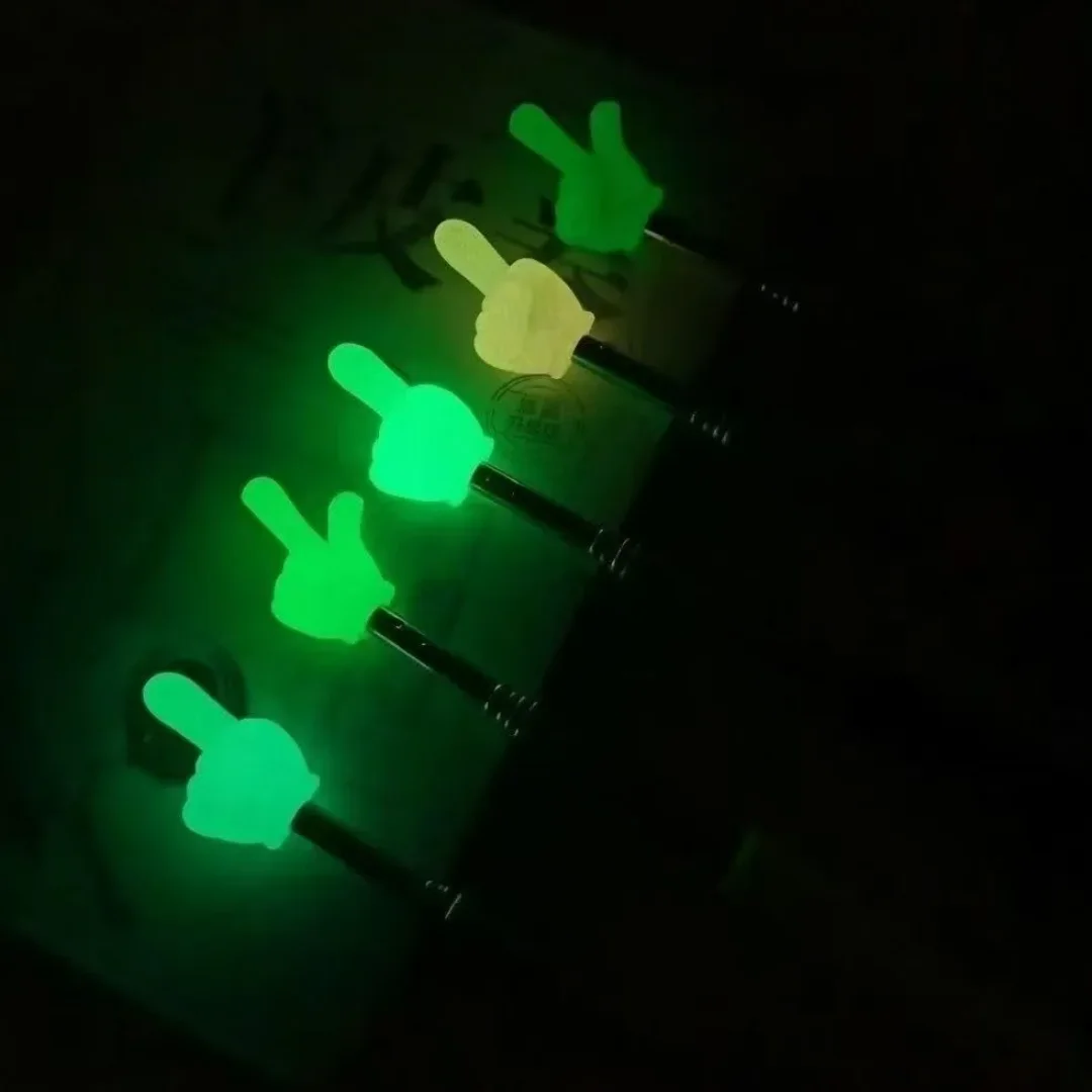 قطعة واحدة من عصا قراءة الإصبع المضيئة القابلة للسحب، الألوان عشوائية، عصا إصبع مضيئة للقراءة في الليل، دليل المعلم للاستخدام المنزلي، عصا قراءة الأصابع، اللوازم المكتبية المدرسية #2