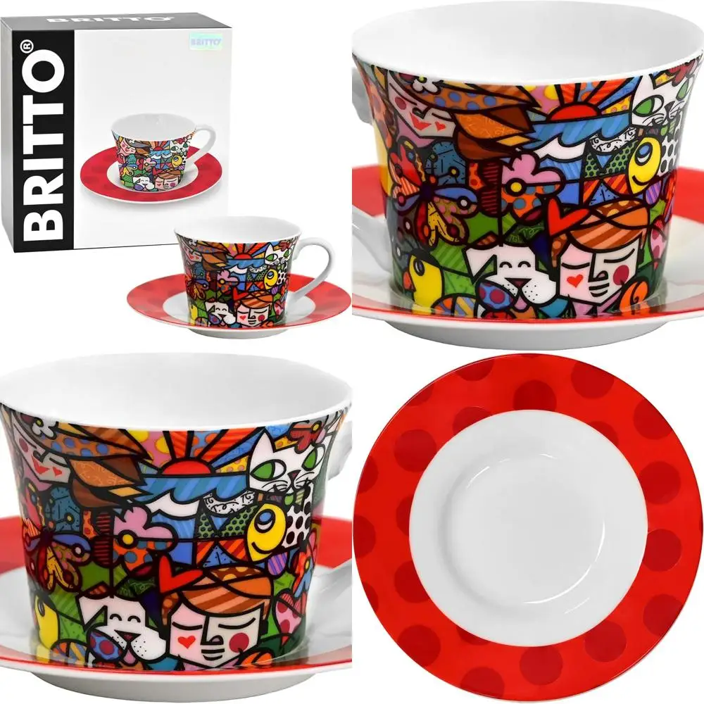 

Nature's Harmony Bone China Cup & Saucer Set, 6.7 oz, Romero